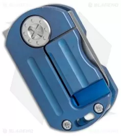 Curtiss Custom Knives ODT Frame Lock Knife Blue Titanium (1" Stonewash) -Knife Shop curtiss knives ODT blue ti sw BHQ 49819 er side