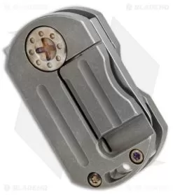 Curtiss Custom ODT Frame Lock Knife Titanium W/ Bronze Hardware (1" Stonewash) -Knife Shop curtiss knives ODT ti bronze hardware sw BHQ 49817 er side