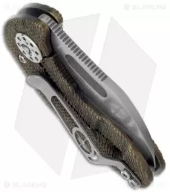 Curtiss Custom Knives Nano Folder Anodized Knurled Titanium Knife (1.8" Plain) -Knife Shop curtiss knives custom nano anodized textured bhq 14645 side