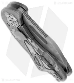 Curtiss Custom Knives Nano Folder Clover Titanium Knife (1.8" Plain) -Knife Shop curtiss knives custom nano clover bhq 14640 side