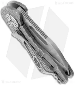 Curtiss Custom Knives Nano Folder Crater Titanium Knife (1.8" Plain) 5 Curtiss Custom Knives Nano Folder Crater Titanium Knife (1.8" Plain) -Knife Shop curtiss knives custom nano crater bhq 14643 side