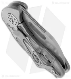 Curtiss Custom Knives Nano Folder Flame Titanium Knife (1.8" Plain) -Knife Shop curtiss knives custom nano flames bhq14641 side