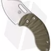 Curtiss Custom Nano Linerlock Folder Knife W/ OD Green G10 Scales (1.75" Plain)