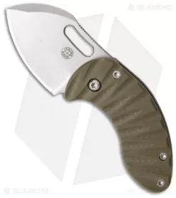 Curtiss Custom Nano Linerlock Folder Knife W/ OD Green G10 Scales (1.75" Plain)