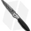 Crawford Custom Folder Knife W/ Carbon Fiber (3.375" Damascus)