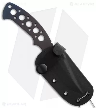 Crawford Custom Kasper Titanium Fixed Blade Neck Knife (3.25" Plain) 2 Crawford Custom Kasper Titanium Fixed Blade Neck Knife (3.25" Plain) - Image 2