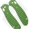 Custom Replacement Mini Griptilian Handle Sculpted Toxic Green G-10