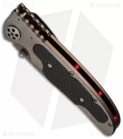 Allen Elishewitz Titanium Frame Lock Knife Carbon Fiber (3.6" Stonewash) -Knife Shop elishwitz ti cf folder bottom cm