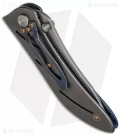 Allen Elishewitz Custom Titanium Liner Lock Knife (3.6" Satin) -Knife Shop elishwitz ti folder side cm