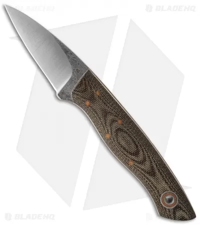 Fiddleback Forge Bushcraft Karda Knife OD Camo Micarta (2.625" Satin) 1 Fiddleback Forge Bushcraft Karda Knife OD Camo Micarta (2.625" Satin)