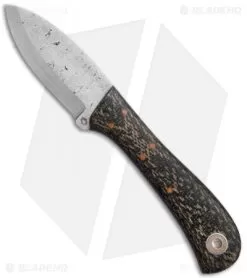 Fiddleback Forge EDC II Knife Burlap Micarta (3" Satin)