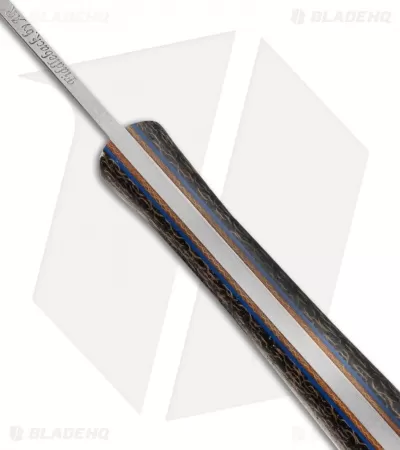 Fiddleback Forge EDC II Knife Burlap Micarta (3" Satin) 2 Fiddleback Forge EDC II Knife Burlap Micarta (3" Satin) - Image 2