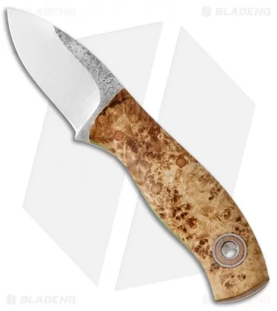 Fiddleback Forge Runt Knife Ash Burl (2" Satin) 1 Fiddleback Forge Runt Knife Ash Burl (2" Satin)