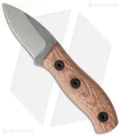 Fiddleback Forge Production Runt Knife Natural Canvas Micarta (2.125" Stonewash)