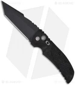 Hogue Knives EX-A01 Automatic Knife Tanto Black G10 (4" Black)