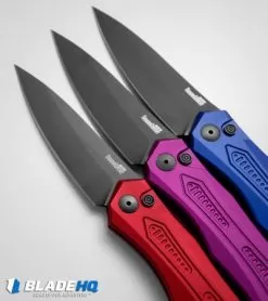 Kershaw Launch 6 Automatic Knife Blue Aluminum (3.75" Black) 7800BLUBLK 7 Kershaw Launch 6 Automatic Knife Blue Aluminum (3.75" Black) 7800BLUBLK -Knife Shop kershaw launch 6 purple blue red dl vertical confetti
