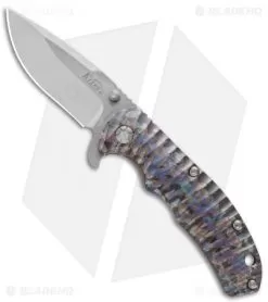 Kizer Cutlery Ki401X1 Flipper Frame Lock Knife Titanium (3.5" Stonewash)