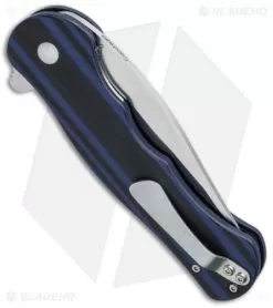 Kizer Vanguard Series Dorado Flipper Knife BlackBlue G-10 (3.5" Satin) V4455A2 5 Kizer Vanguard Series Dorado Flipper Knife BlackBlue G-10 (3.5" Satin) V4455A2 -Knife Shop kizer dorado a2 side cm