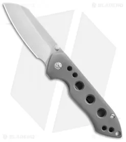 Kizer Degnan Guru Frame Lock Knife Titanium W/ Holes (3" Satin) Ki3504A1