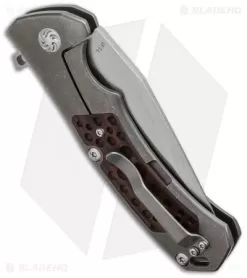 Kizer IFT-L Frame Lock Knife Titanium (3.5" Stonewash) Ki4452 -Knife Shop kizer ki 4452 side cm