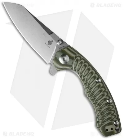 Kizer Tigon Liner Lock Knife Green/Tan G-10 (3.625" Stonewash) Ki4450A2 1 Kizer Tigon Liner Lock Knife Green/Tan G-10 (3.625" Stonewash) Ki4450A2