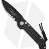 Microtech LUDT Automatic Knife Black (3.4" Black Serr) 135-2