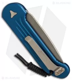 Microtech LUDT Automatic Knife Blue (3.4" Bronzed) 135-13BL -Knife Shop microtech LUDT blue bronze 135 13BL BHQ 50464 er side