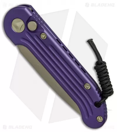 Microtech LUDT Automatic Knife Purple (3.4" Bronze) 135-13PU 2 Microtech LUDT Automatic Knife Purple (3.4" Bronze) 135-13PU - Image 2