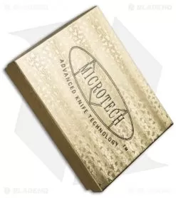 Microtech Mini Socom Manual Knife Black Aluminum (3.25" Black) 07/1998 7 Microtech Mini Socom Manual Knife Black Aluminum (3.25" Black) 07/1998 -Knife Shop microtech box cm