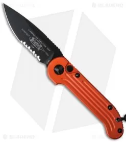 Microtech LUDT Automatic Knife Orange (3.4" Black Serr) 135-2OR