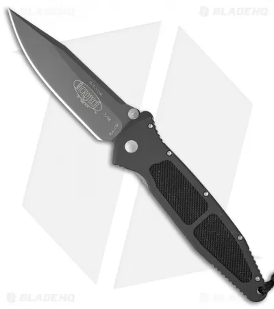 Microtech Mini Socom Manual Knife Black Aluminum (3.25" Black) 07/1998 1 Microtech Mini Socom Manual Knife Black Aluminum (3.25" Black) 07/1998