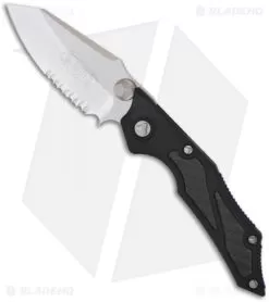 Microtech Select Fire M/A Knife Manual Folder (3.5" Stonewash Serr) 129-11