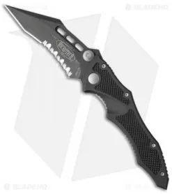 Microtech Vector Manual Knife (3.125" Black Serr) 08/1999