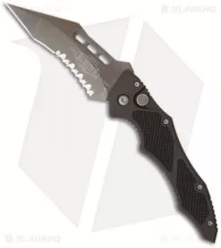 Vintage Microtech Vector Automatic Knife (3.1" Black Serr) 05/2002