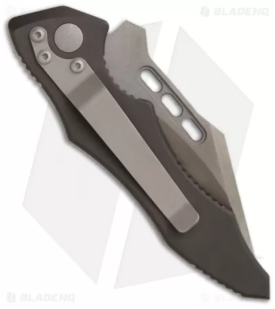 Vintage Microtech Vector Automatic Knife (3.1" Black Serr) 05/2002 2 Vintage Microtech Vector Automatic Knife (3.1" Black Serr) 05/2002 - Image 2