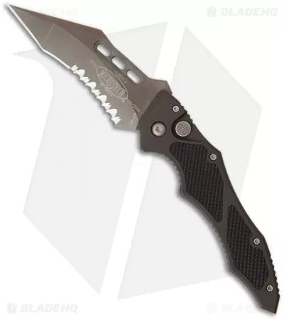 Vintage Microtech Vector Automatic Knife (3.1" Black Serr) 05/2002 1 Vintage Microtech Vector Automatic Knife (3.1" Black Serr) 05/2002