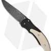 Pro-Tech Defiance Limited Damascus D/A Auto Knife W/Polished Ivory Micarta