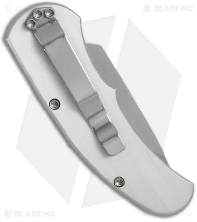Pro-Tech Runt Tanto J4 Silver Automatic Knife (Stonewash PLN) 5413 2 Pro-Tech Runt Tanto J4 Silver Automatic Knife (Stonewash PLN) 5413 - Image 2