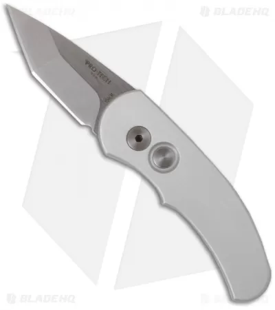 Pro-Tech Runt Tanto J4 Silver Automatic Knife (Stonewash PLN) 5413 1 Pro-Tech Runt Tanto J4 Silver Automatic Knife (Stonewash PLN) 5413