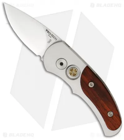 Pro-Tech Steel Runt J4 Knife W/ Cocobolo (1.94" Satin Plain) 4457-C 1 Pro-Tech Steel Runt J4 Knife W/ Cocobolo (1.94" Satin Plain) 4457-C
