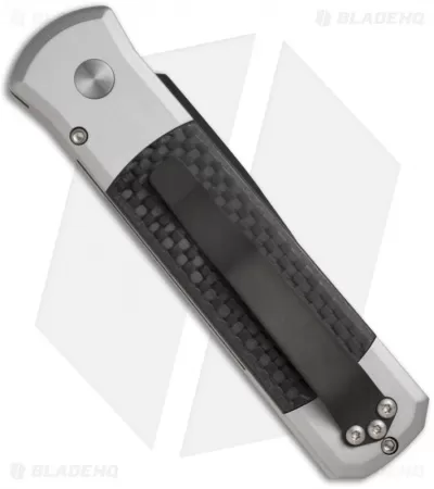 Pro-Tech Steel Custom Godson Knife W/ Carbon Fiber (3.15" Black Plain) 749 BT 2 Pro-Tech Steel Custom Godson Knife W/ Carbon Fiber (3.15" Black Plain) 749 BT - Image 2