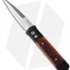 Pro-Tech Godfather Automatic Knife Black W/ Amber Jig Bone (4" Satin) 961