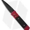 Pro-Tech Godson Red Automatic Knife Black G-10 (3.15" Black) 702