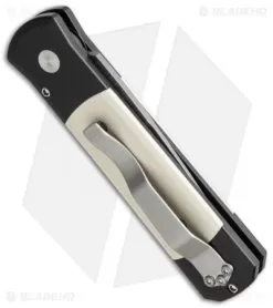 Pro-Tech Custom Godson Tuxedo Automatic Knife (3.15" Damascus) 751-DM -Knife Shop protech godson 751 dm side cm