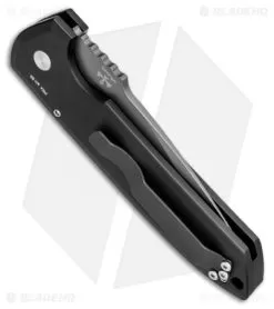 Pro-Tech Les George Rockeye Automatic Knife Black (3.375" Gray DLC) LG121 5 Pro-Tech Les George Rockeye Automatic Knife Black (3.375" Gray DLC) LG121 -Knife Shop protech rockeye lg121 back dl
