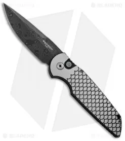 Pro-Tech TR-3 Fish Scale Custom Tactical Response Automatic (3.5" Damascus)