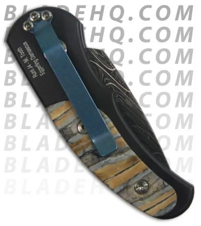 Custom Pro-Tech Runt J4 Mastodon Tooth Inserts (Damascus) 2 Custom Pro-Tech Runt J4 Mastodon Tooth Inserts (Damascus) - Image 2