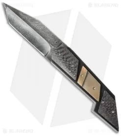 Corrie Schoeman Persian Flipper Folder LSCF/Bronze (3.25" Damascus)