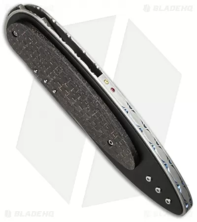 Corrie Schoeman Struggle Flipper Folder LSCF (3.5" Damascus) 2 Corrie Schoeman Struggle Flipper Folder LSCF (3.5" Damascus) - Image 2