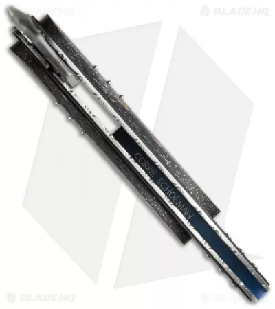 Corrie Schoeman Struggle Flipper Folder LSCF (3.5" Damascus) 3 Corrie Schoeman Struggle Flipper Folder LSCF (3.5" Damascus) - Image 3